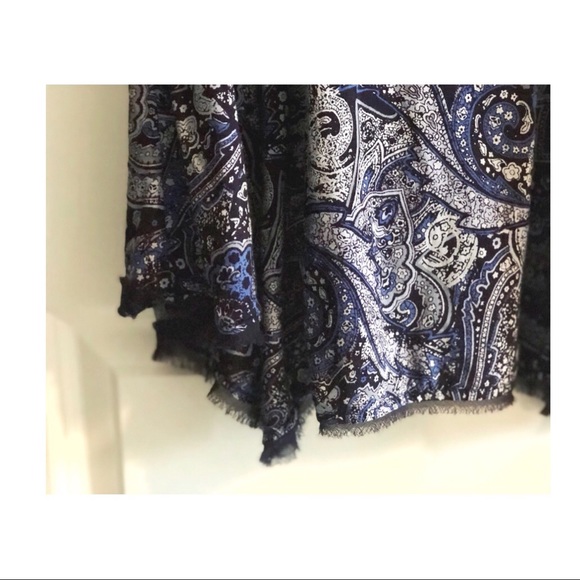 SOLD - Paisley Blue Dress - Picture 4 of 4